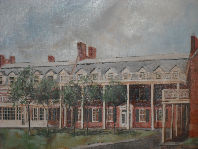 MacNelly painting of Carolina Inn